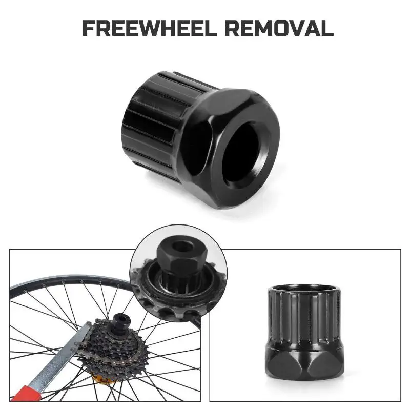 1/2Pcs Bicycle Cassette Flywheel Lockring Remover 12 Teeth Carbon Steel Wrench Bike Repair Tool for Wheel Maintenance Auto Parts