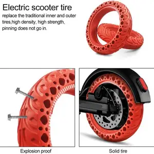 سكوتر كهربائي مطاط صلب الإطارات التخميد الإطارات ل Xiaomi Mijia M365 1S Pro Pro2 Mi3 HX 7 Gotrax GXL V2 Hiboy S2 أجزاء 8.5 بوصة أعلى 10 مبيعات لسكوتر جوتراكس - رقم 7