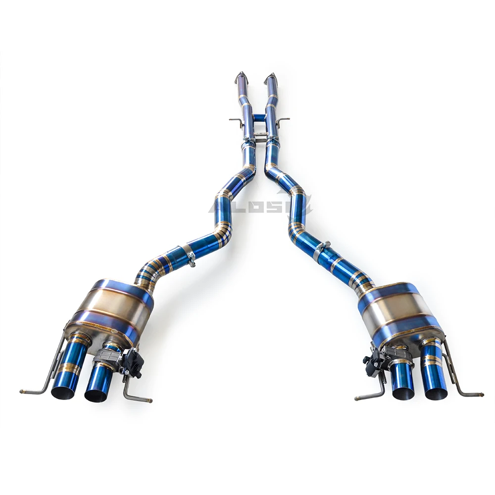 Titanium Muffler for Bentley Flying Spur 6.0T 2005-2013 High-Performance Cat Back Exhaust System with Valve Titanium Alloy