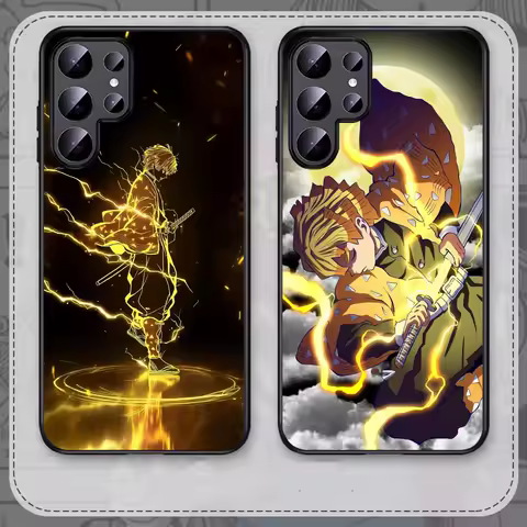 Hot Anime Zenitsu Agatsuma Phone Case For Samsung Galaxy S25 S23 S24 FE S22 S20 S21 S10 S9 Plus lite Ultra FE S30 Note 20 10