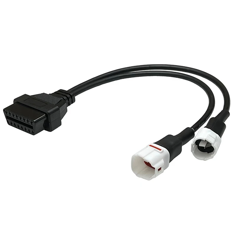 

Кабель для сканера мотоцикла Yamaha 3Pin + 4Pin 2 в 1 к OBD2, работает вместе с OBD-сканером