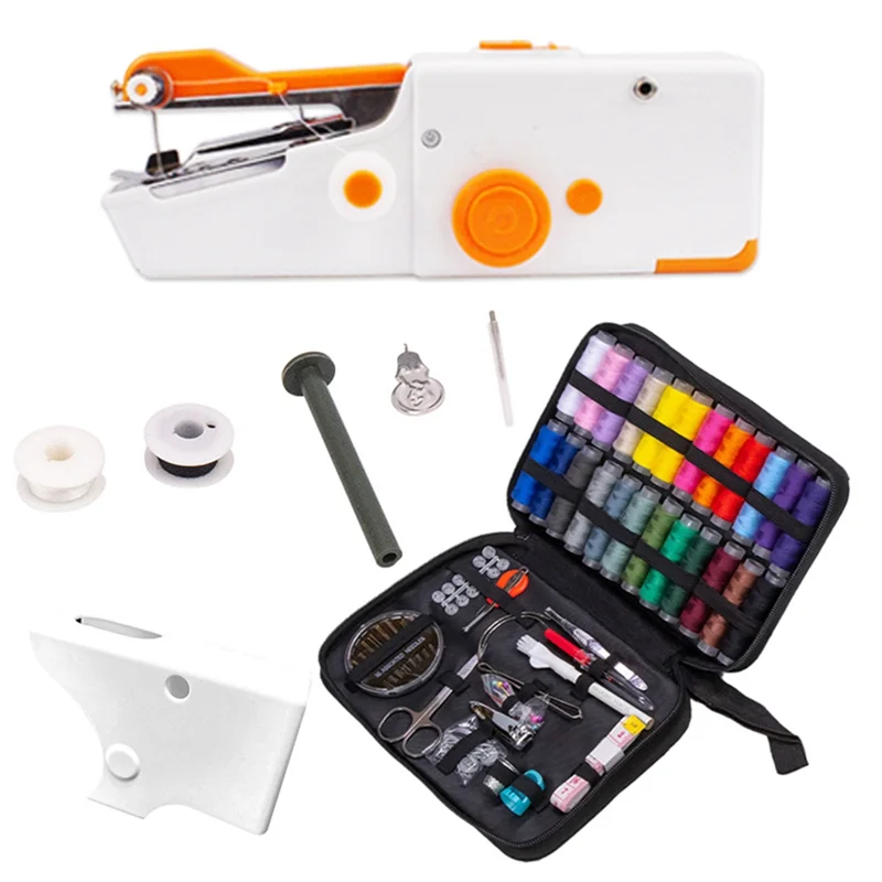 

INLIG-Электрическая швейная машина для путешествий, портативная ручная швейная машина, быстрая швейная машина для ткани, одежды
