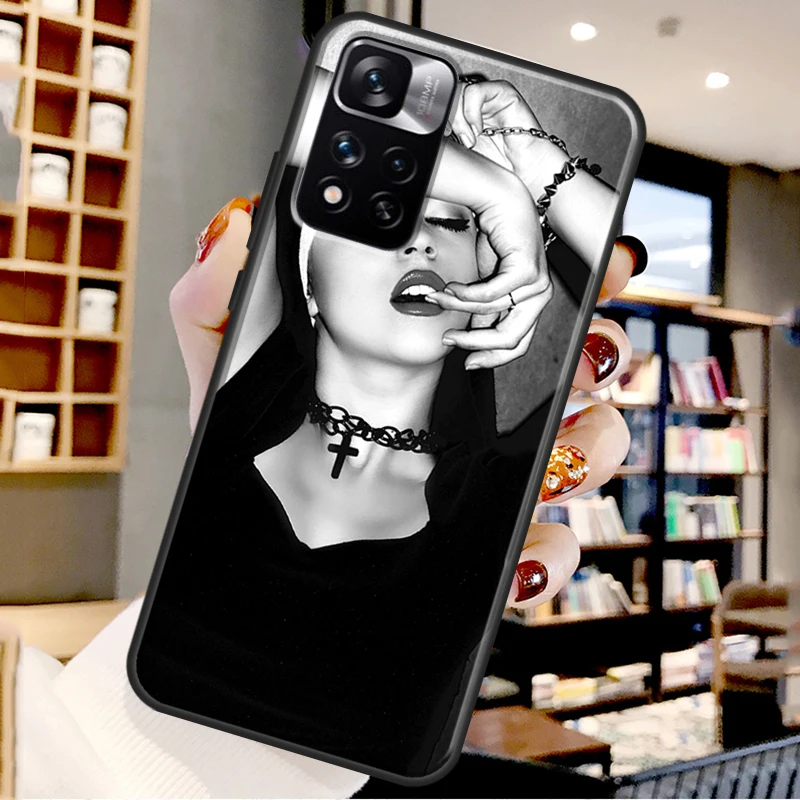 Sister Style Nun Sexy Girl Case For Xiaomi Redmi Note 12 11 10 9 8 Pro Note 12S 11S 10S 9S Cover For Redmi 9 10 12 C