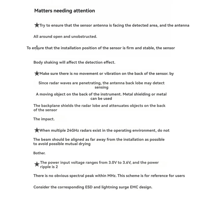 B04B-24G Liquid Level Detection Radar Sensor Module LD2413 Non-Contact High Precision Ranging Sensor Module Radar Moudle B