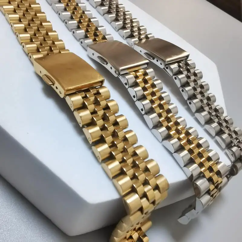 18mm 19mm 20mm 21mm 22mm acciaio inossidabile 316L cinturino universale curvo con cinturino per orologio Jubilee adatto per orologio SKX RLX
