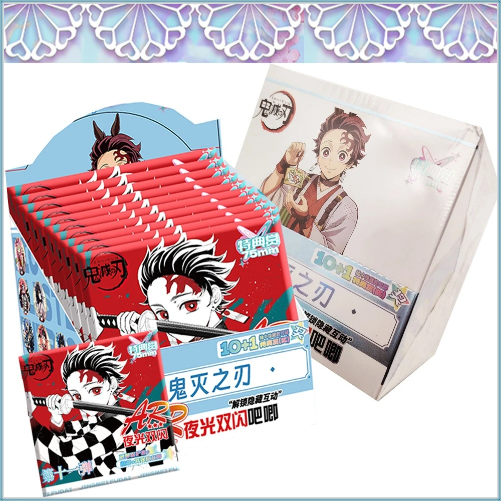 

Demon Slayer Anime Peripheral Transparent Cards Tomioka Giyuu Kanroji Mitsuri AR Design Creative Badge Kids Hobbies Toys Gifts