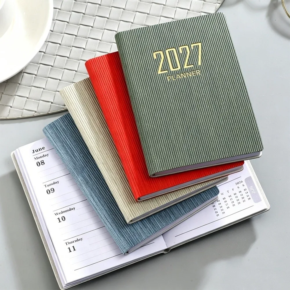 Memo Diary Mini 2027 Agenda Book 64 Sheets Portable Diary Writing Pads Wear-resistant A7 Schedule Notebook Notepad