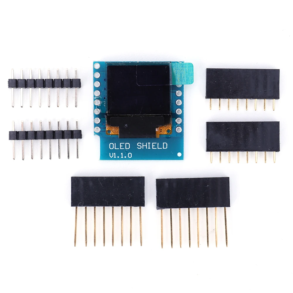 Shield Mudule Board IIC I2C OLED Display Panel Shield 3.3V with Pin 64x48 Pixels Compatible for D1 MINI