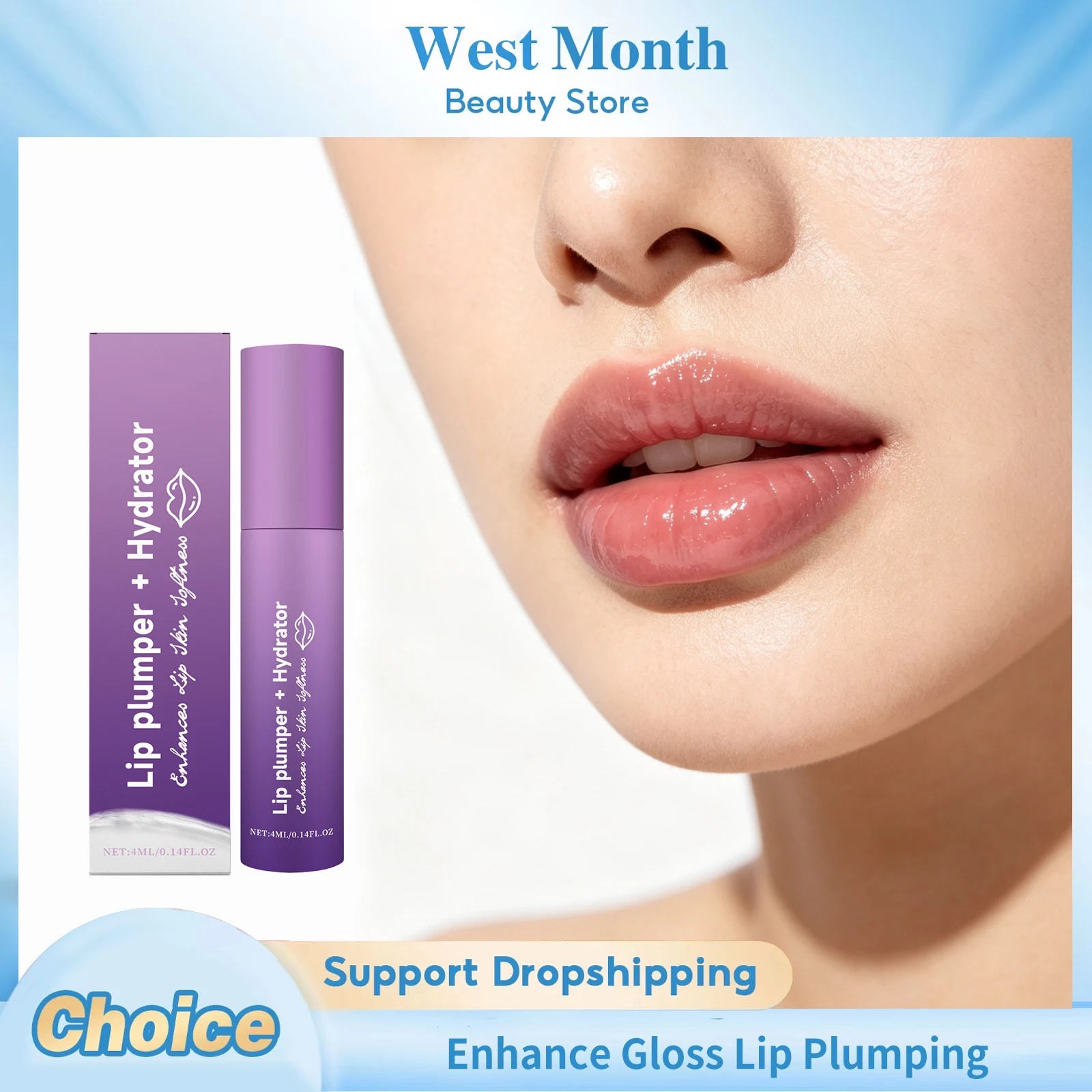 Lip Plumping Enhance Gloss Softening Lightweight Non Greasy Improve Lip Elasticity Fade Fine Lines Nourishing Hydrating Lip Care