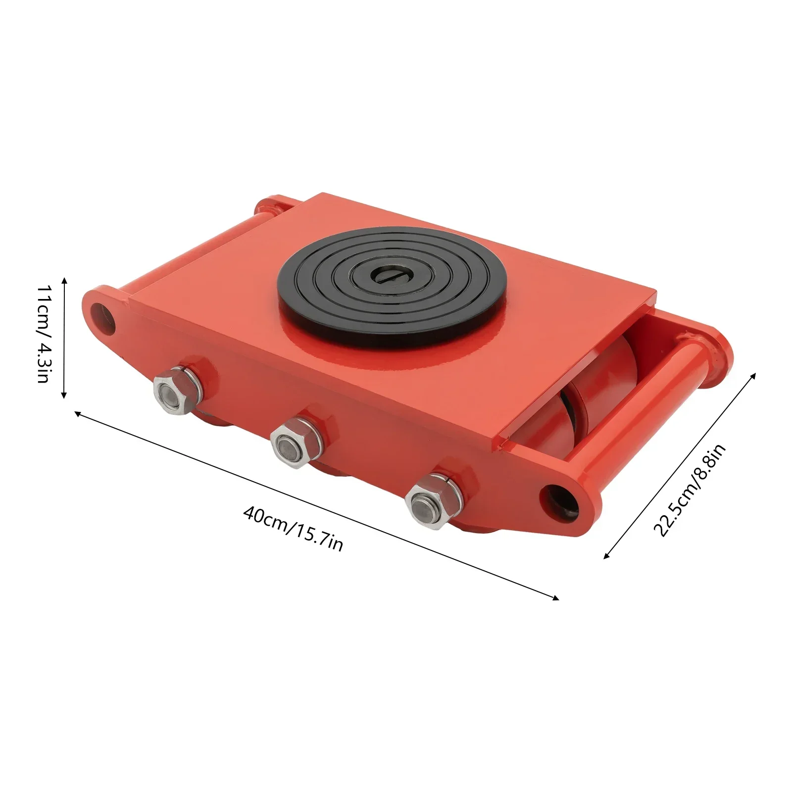 Industrial Cargo Dolly 8T 17600lbs Heavy Duty Machinery Mover 6 Roller Skate Trolley