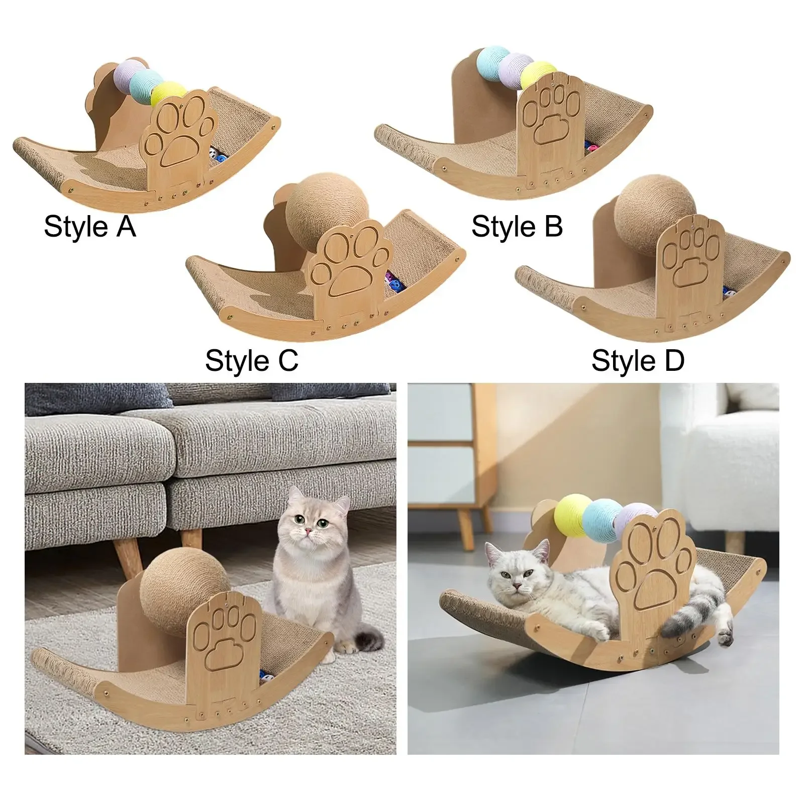 Scratching board, cat scratching pad with sisal cat scratching ball and solid Scratching board, cat scratching pad with sisal cat scratching ball and solid