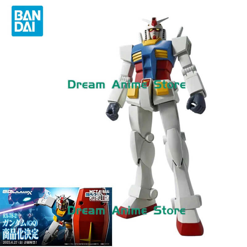 

Bandai Original GUNDAM Anime Figure METAL ROBOT RX-78-2 GQ Action Figure Toys for Kids Gift Collectible Model Ornaments