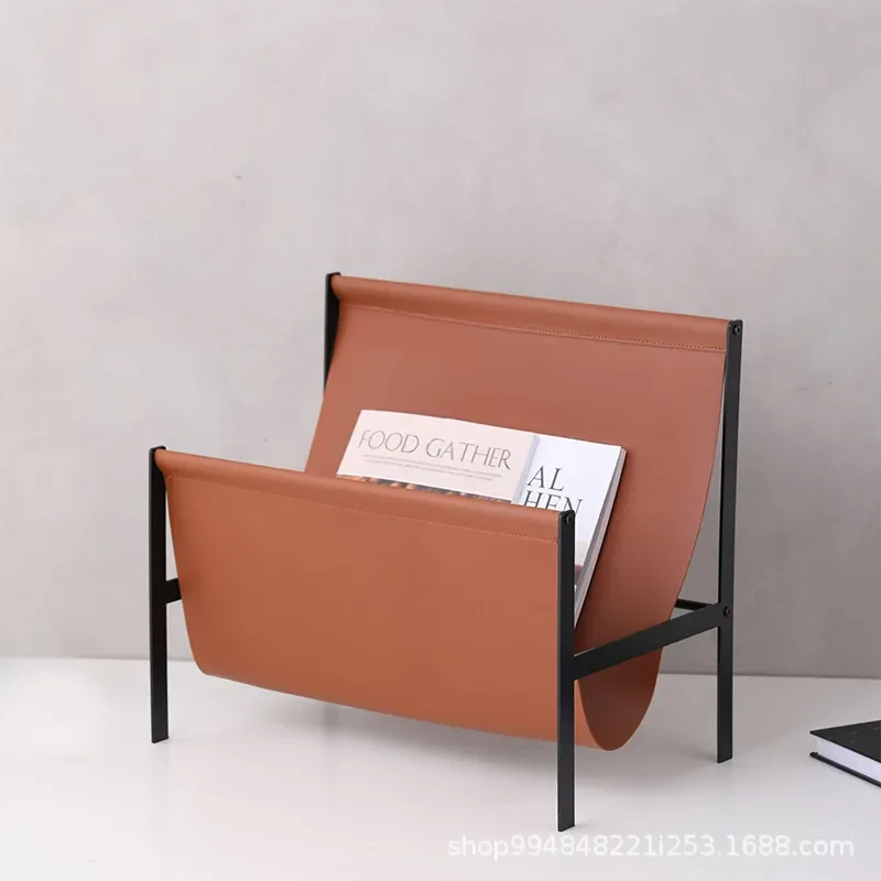modern-leather-magazine-rack-desktop-storage-holder-industrial-style-stable-shelf-creative-home-office-organizer-no