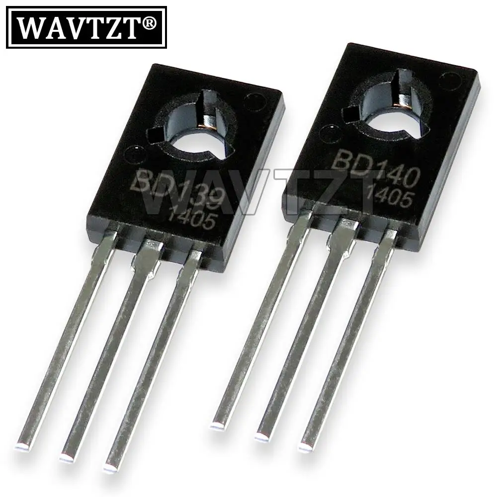 

100PCS BD139 BD140 10Pair ( 50PCS BD139 + 50PCS BD140 ) TO126 TO-126 New Voltage Regulator IC