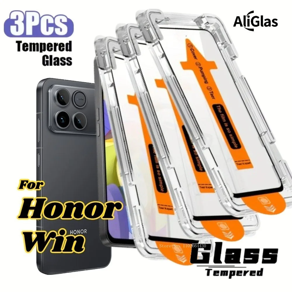 

3 шт. Защитное стекло One Click для Huawei Honor Win Series, защитная пленка для передней панели телефона, стеклянная пленка высокой четкости для Honor Win