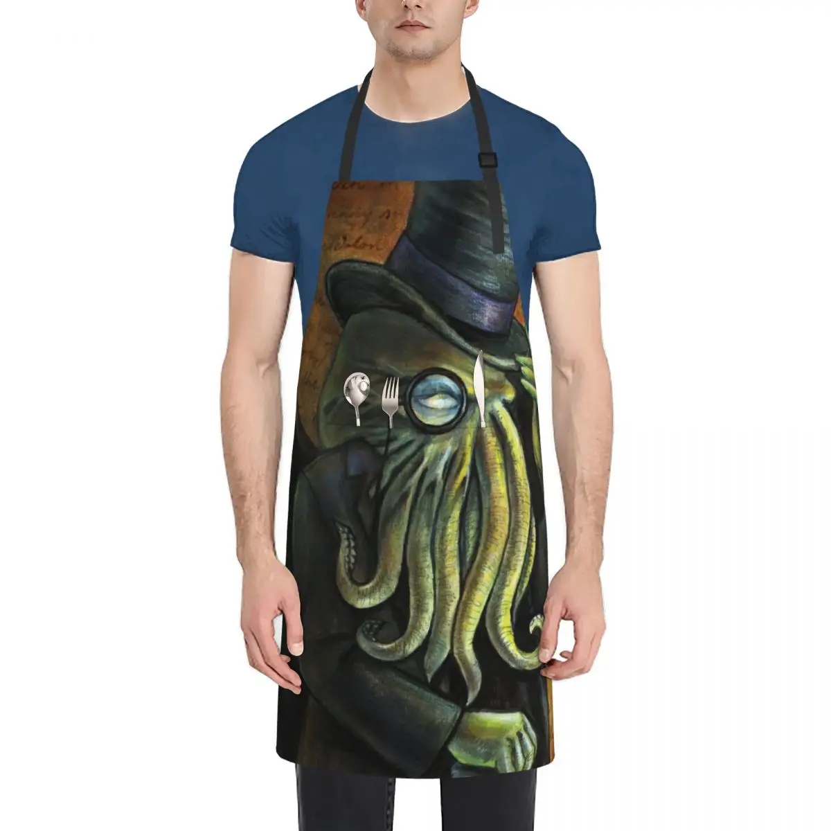 

Dapper Cthulhu Apron Women Kitchen'S Kitchen New 2022 Year Apron