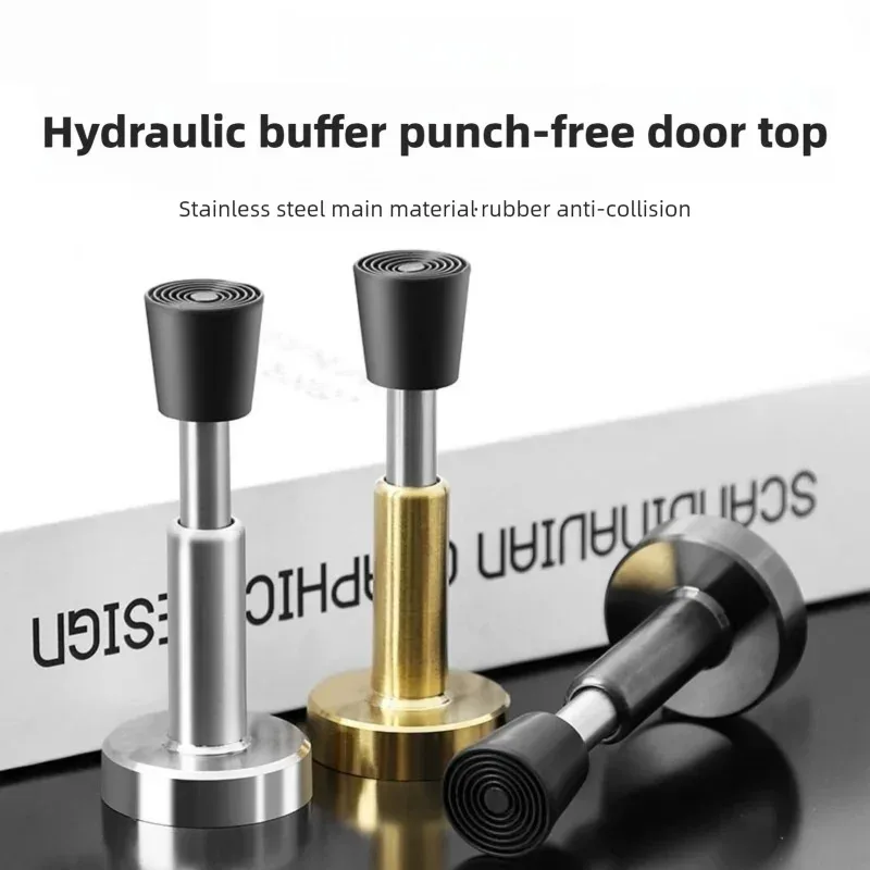 مانع باب بدون حفر - مخزن هيدروليكي صامت، حامل باب مضاد للاصطدام لباب الدخول، باب زجاجي