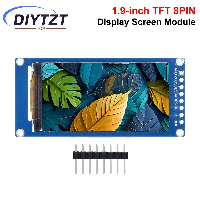 

DIYTZT 1.9 Inch TFT Display Screen LCD Screen Color Display Module SPI Serial Port High-definition 170x320 ST7789