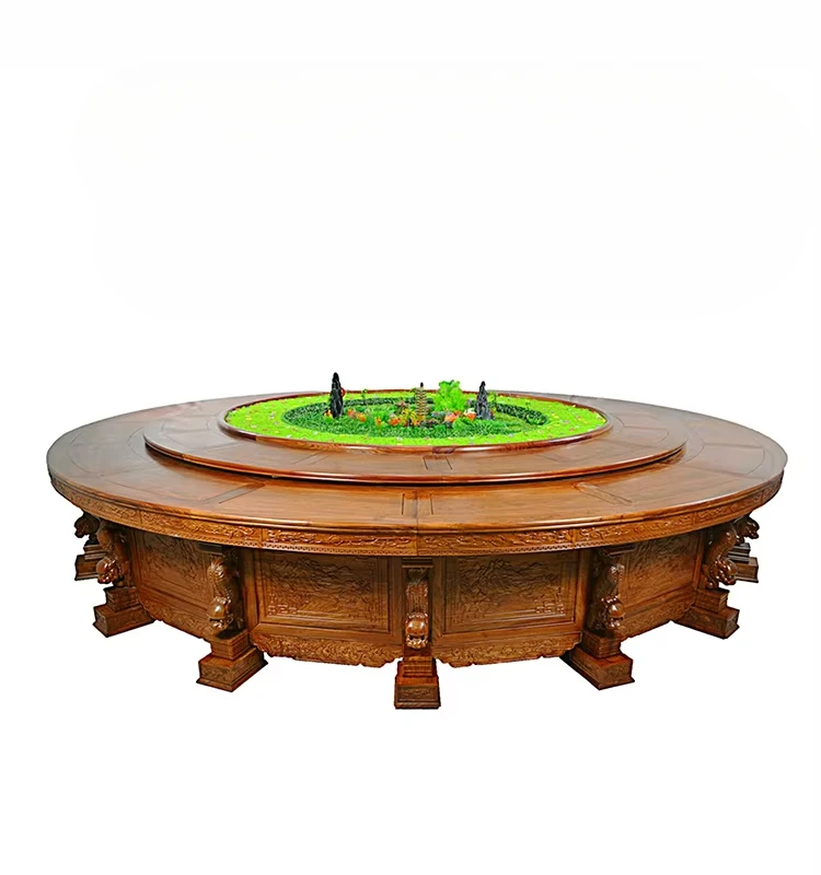 Mesa de comedor eléctrica de mármol circular de venta caliente