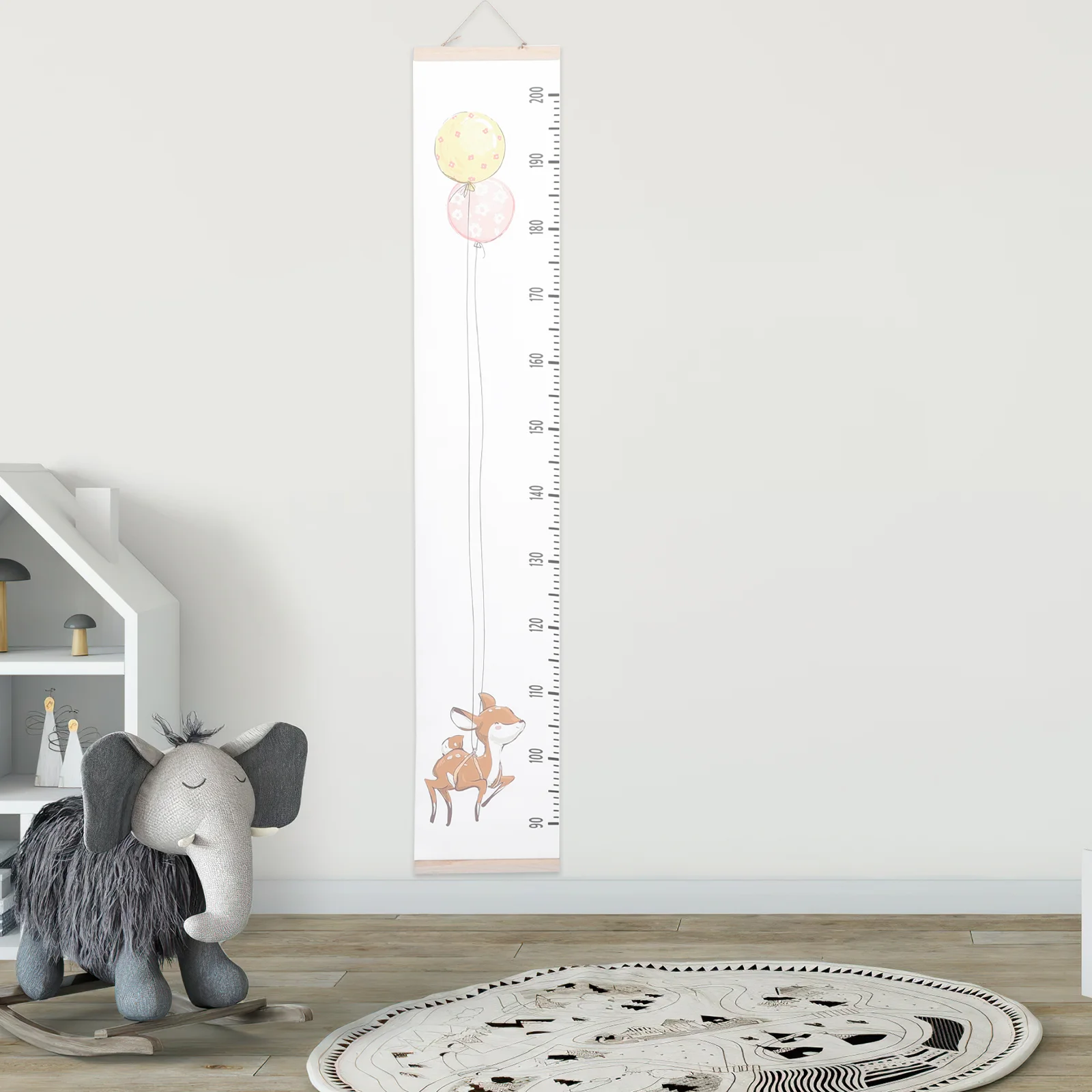 Growth Chart for Wall Height Measurement Ruler for Kids Room Decoration and Beautiful Memories Creation