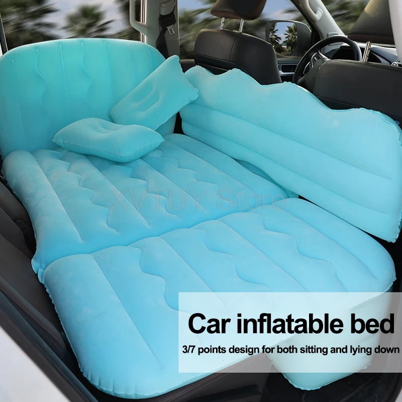 Universal Car Air Inflatable Travel Mattress Back Seat Multi Functional Sofa with Pillows Portable Inflatable Camping Mattress