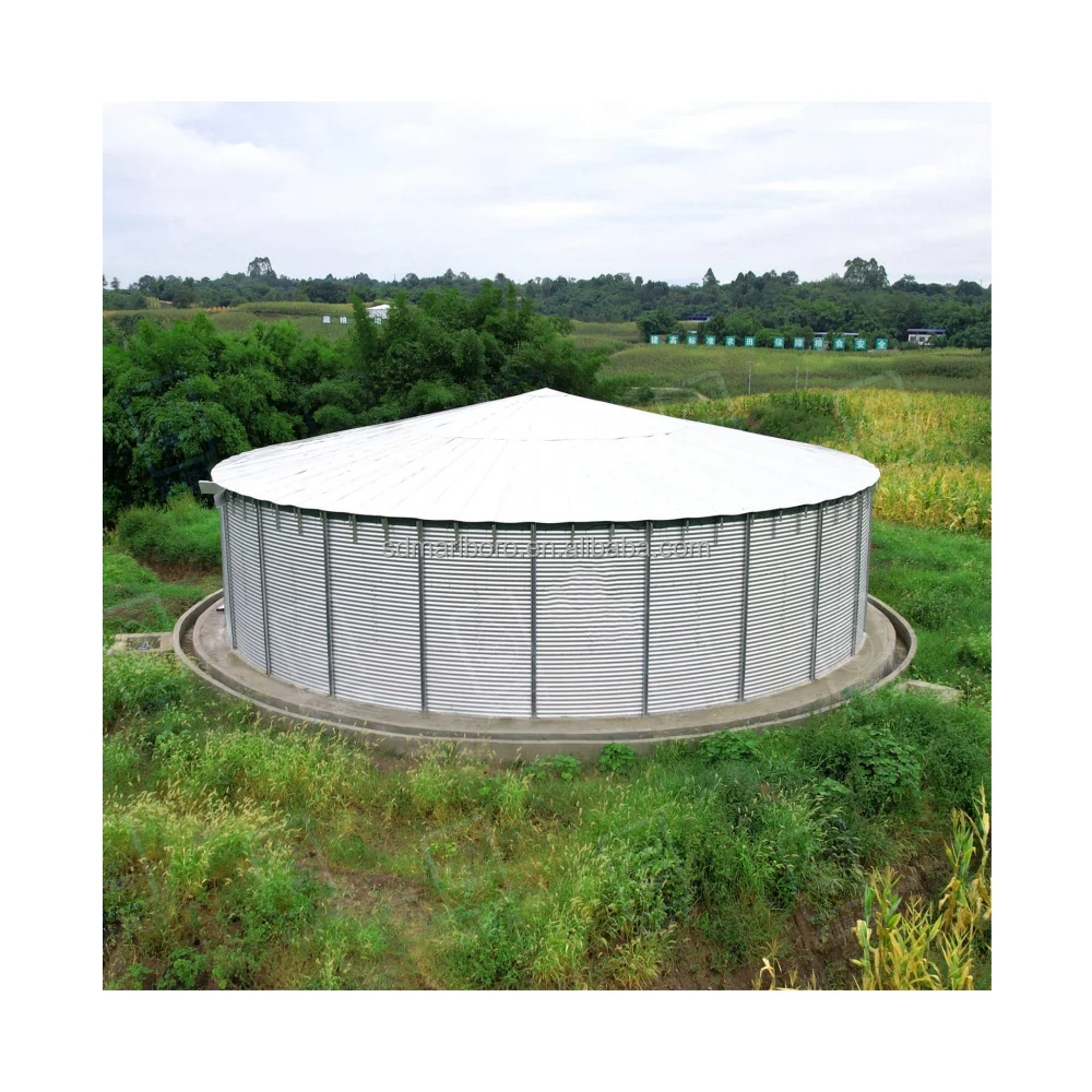 AIROW Suppliers of Corrugated Water Tanks Galvanized Steel Tanks Fish Farm Domestic Aquaculture Irrigation Circular Round Tanks