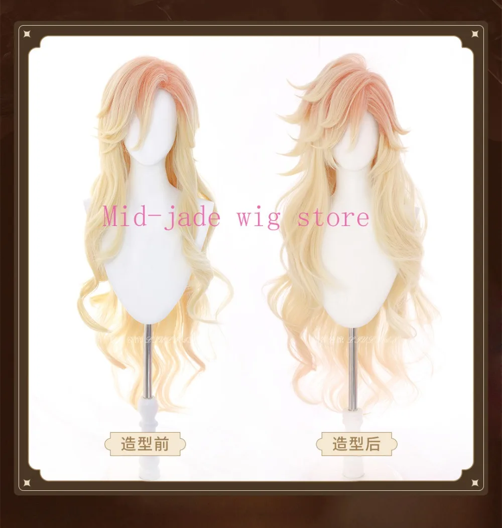 Anime Doma Cosplay Wig Thick Layered Gradient Long Hair Teased Top for New Year Anime Convention and Studio Photo Shoot