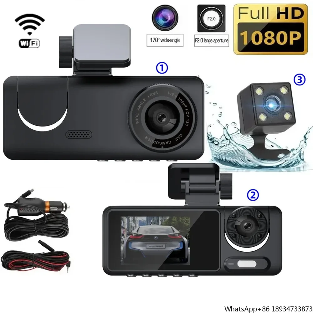 

Camera Dual Channel 24 Hour 2Inch Rav4 2023 Dual Application App Control Dashing 2024 Cheap Truck Dashcam 2K Driving Recorder