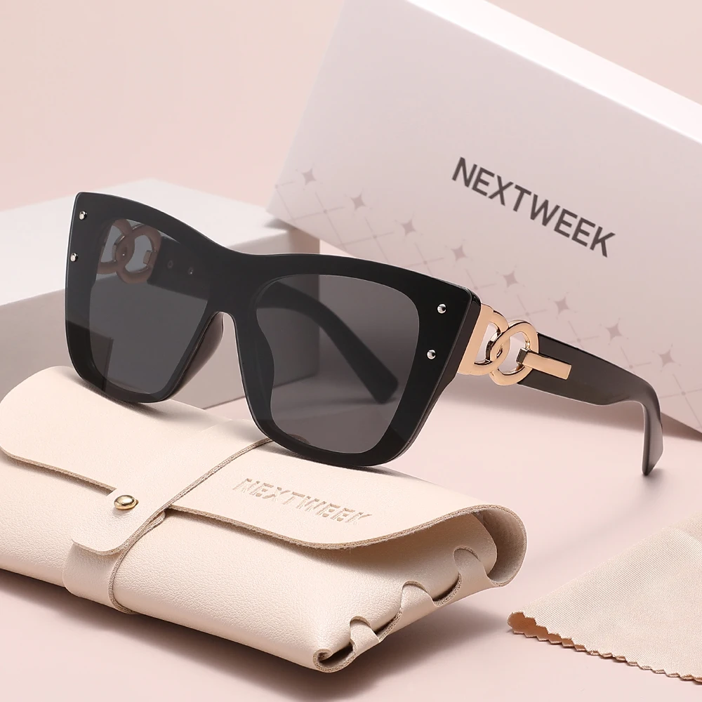 

NEXTWEEK Brand UV400 Sunglasses For Women Driving Leisure Eyewear Polarized Fashion Glasses