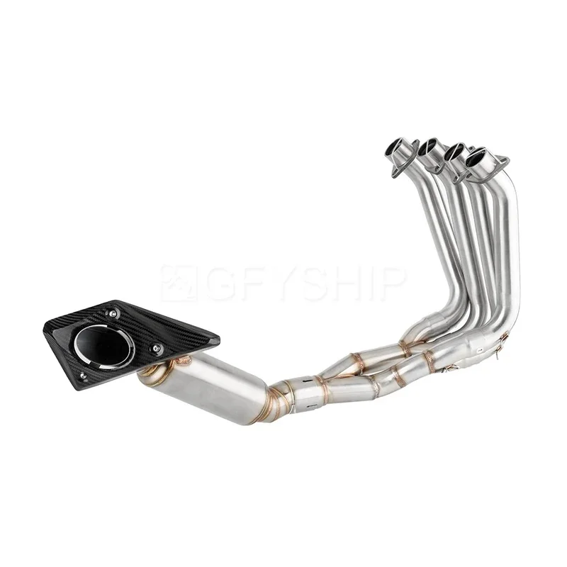 Slip‑on Motorcycle Escape Low Position Exhaust Muffler with Link Pipe For Honda CBR600RR Non‑ABS 2013‑2023