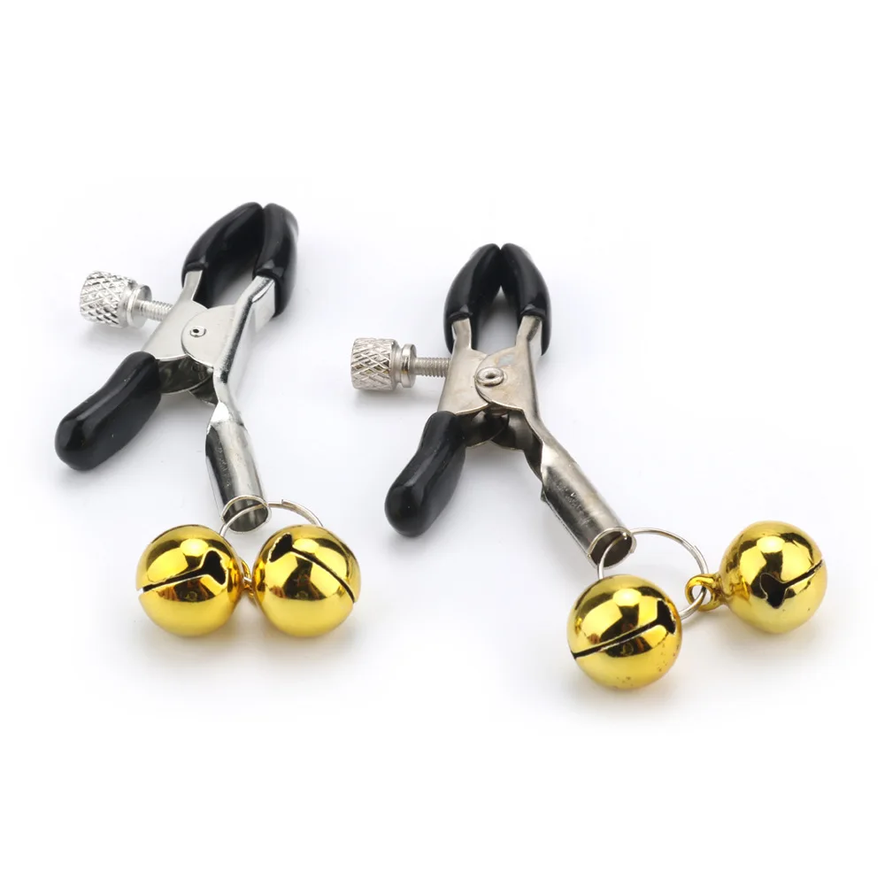 BDSM 4 Styles Sex Nipple Clamps Breast Clamps with Metal Chain Bell Nipple Clip Fetish Adult Game Sex Toys for Women Gay Men