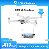FIMI X8 Tele Max Drone 4K 60fps 3-axis Gimbal 1/2-inch CMOS Wide-Angle Tele Camera 30x Hybrid Zoom GPS AI Super Night Video