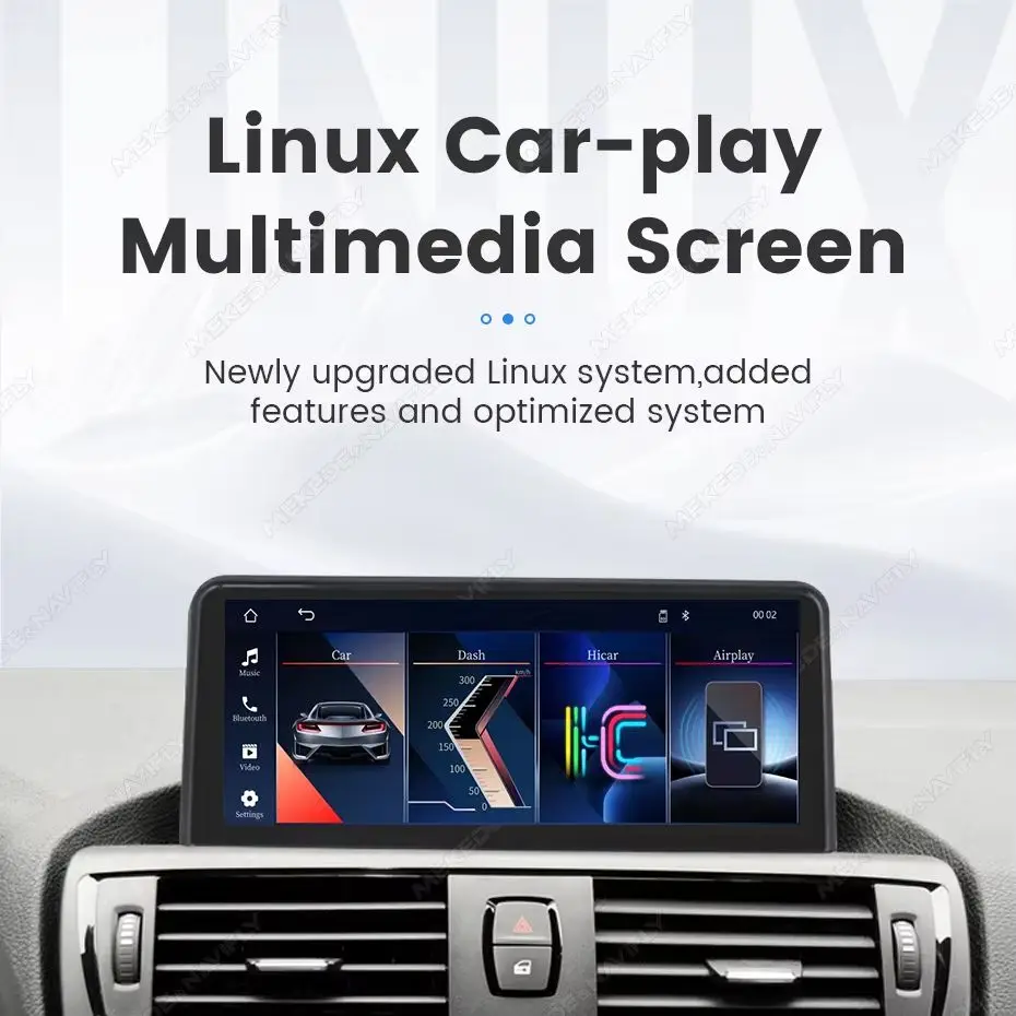 MEKEDE EU Warehouse Pantalla Linux Carplay Android Auto 2 Din 10.25 pulgadas Radio para coche para BMW X1 E84 2010-2015 Navegación GPS FM Audio Autoradio Estéreo Reproductor Multimedia Central Sistema de Audio Inteligente para Coche 3