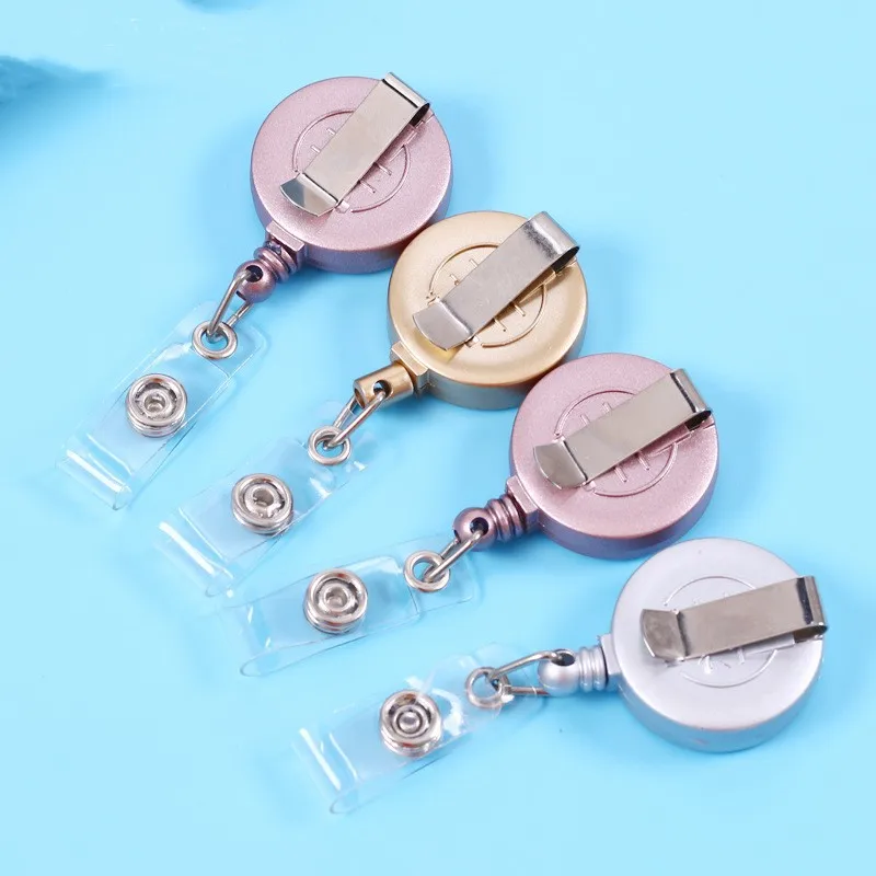 Retractable Badge Reel Office Accessories for Doctor Nurse Medical Staff Teacher Student Clinic Office School ID Card Holder