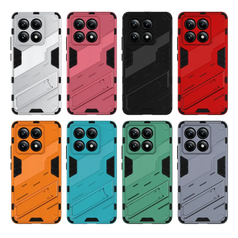 Xiaomi14T Pro Shockproof Armor Phone Case dla Xiaomi 14T Pro 5G Xiomi Mi14T Mi 14 T 2024 Samochodowy magnetyczny uchwyt na tylną obudowę