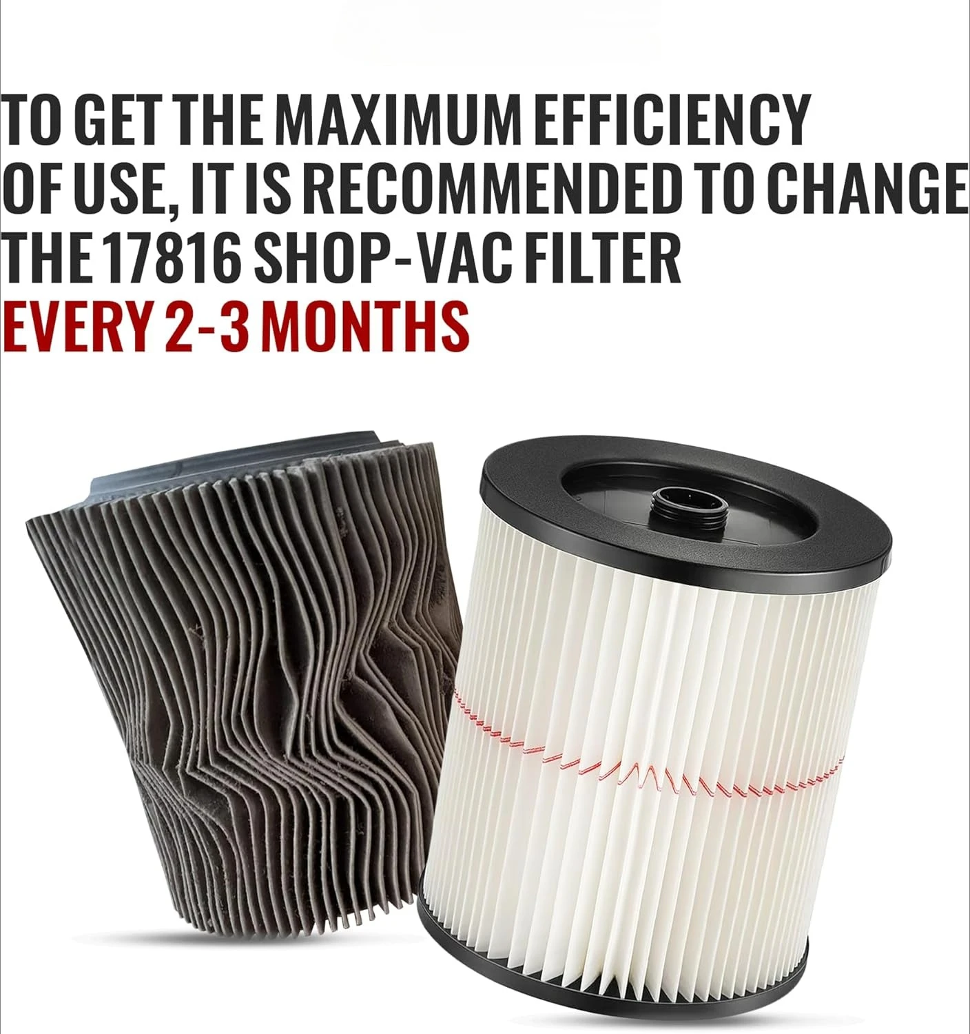 17816 掃除機フィルター職人用 9-17816 ウェット/ドライ真空洗える掃除機濾過フィット 5/6/8/12/16/32 ガロン