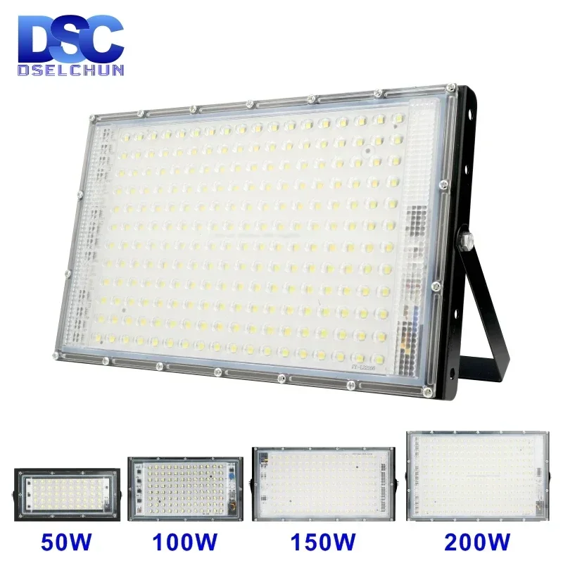 야외 LED 투광 조명, 벽 램프 반사판, LED 가로등, IP65 방수, 110V, 220V, 50W, 100W, 150W, 200W