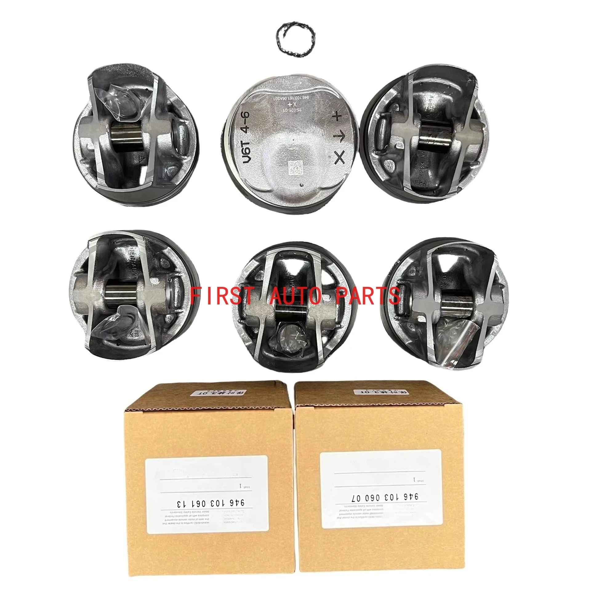 

OEM 94610306007 94610306107 94610306119 6pcs Pistons Rings Set STD Φ96mm for Porsche Macan Panamera S 4S 3.0T V6 970 95B