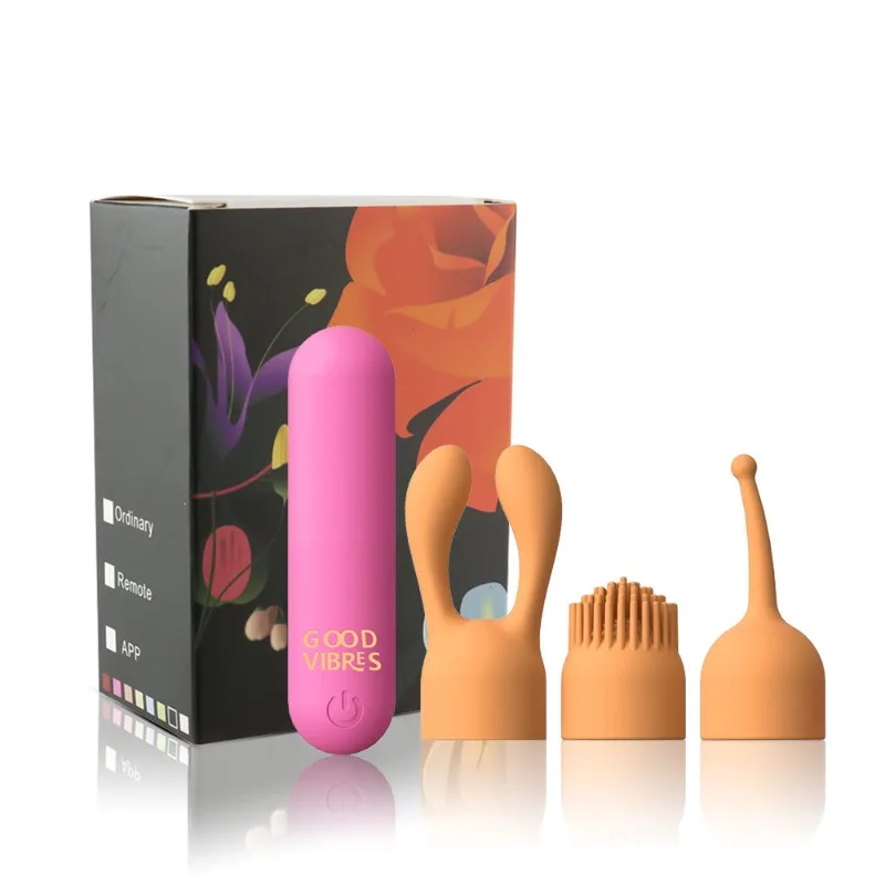 مجموعة صغيرة متعددة الوظائف مكونة من 3 قطع مع هزاز رأس رصاصة، تدليك نسائي منطقة خاصة زلزال قوي منتجات للبالغين النشوة الجنسية