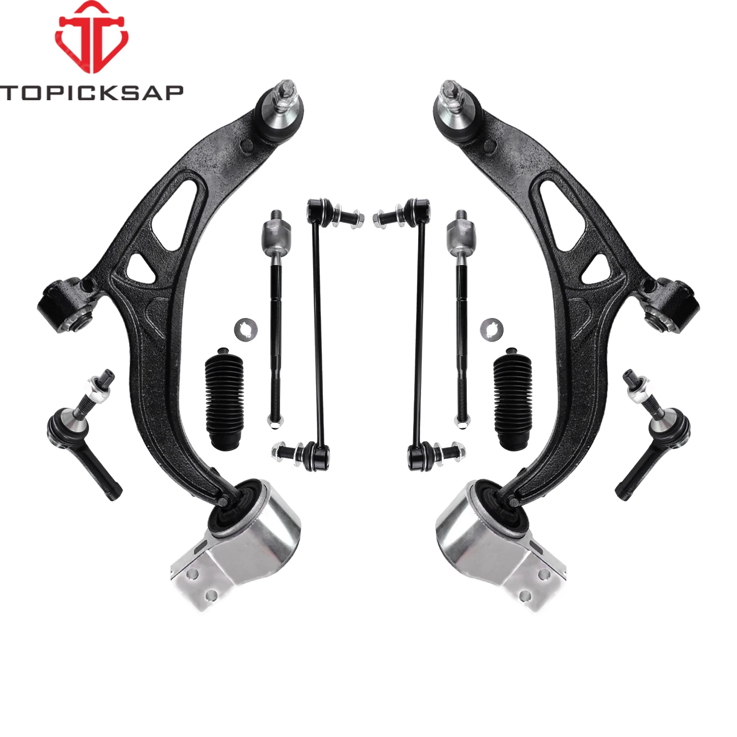 Topinksap-Kit de dirección y suspensión de 10 piezas, brazo de Control delantero, articulación esférica, estabilizador, enlaces para Ford Explorer 2011, 2012 - 2017