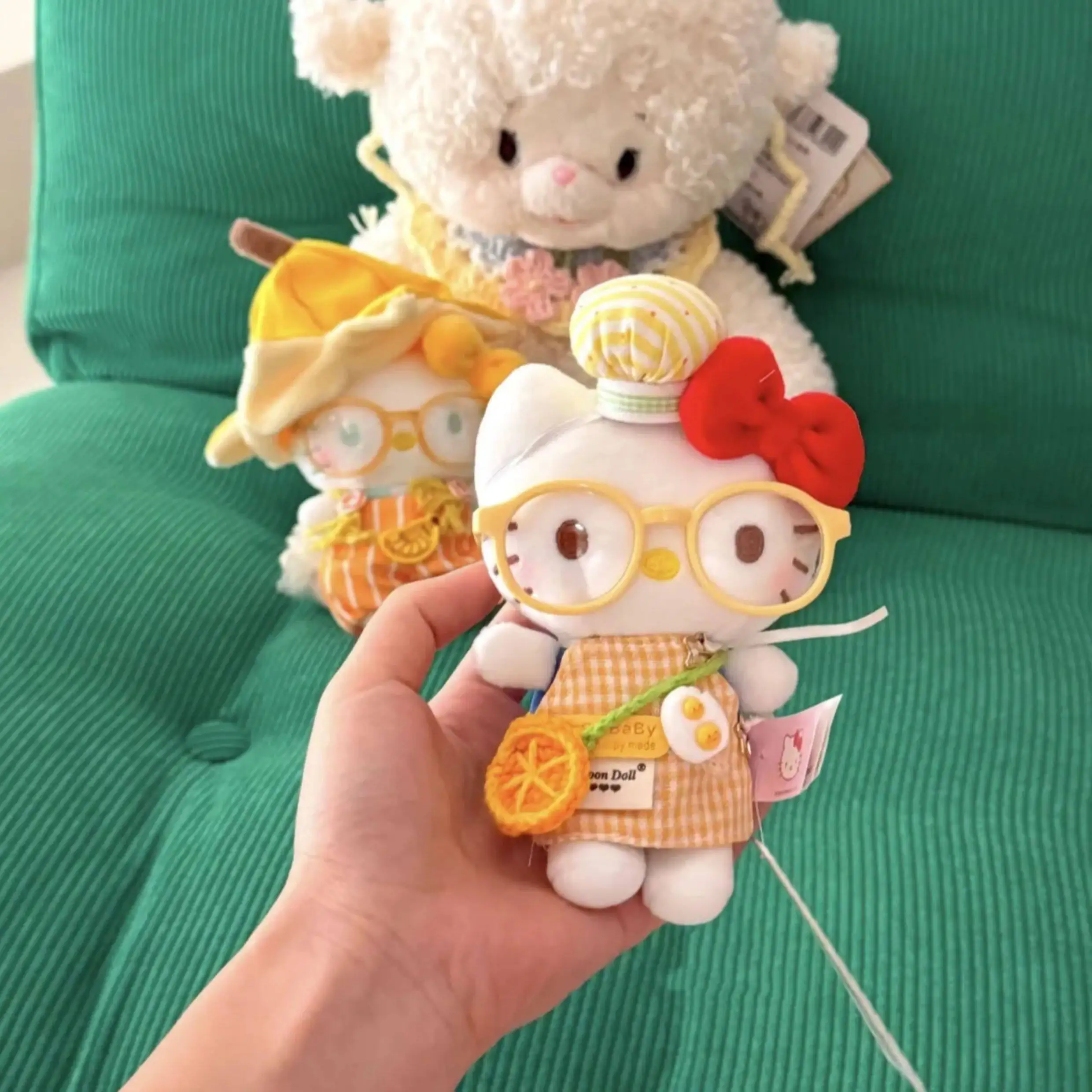 

Sanrio family hello kitty bag pendant decoration backpack pendant schoolbag key chain doll cute cartoon ornament