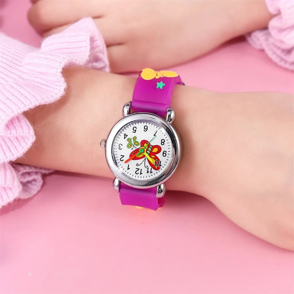 New Cute Cartoon Pattern Fashion Watch Children Kids Boys Quartz Analog Wristwatch Gift Watches Simple Clock Reloj NiñO 2024