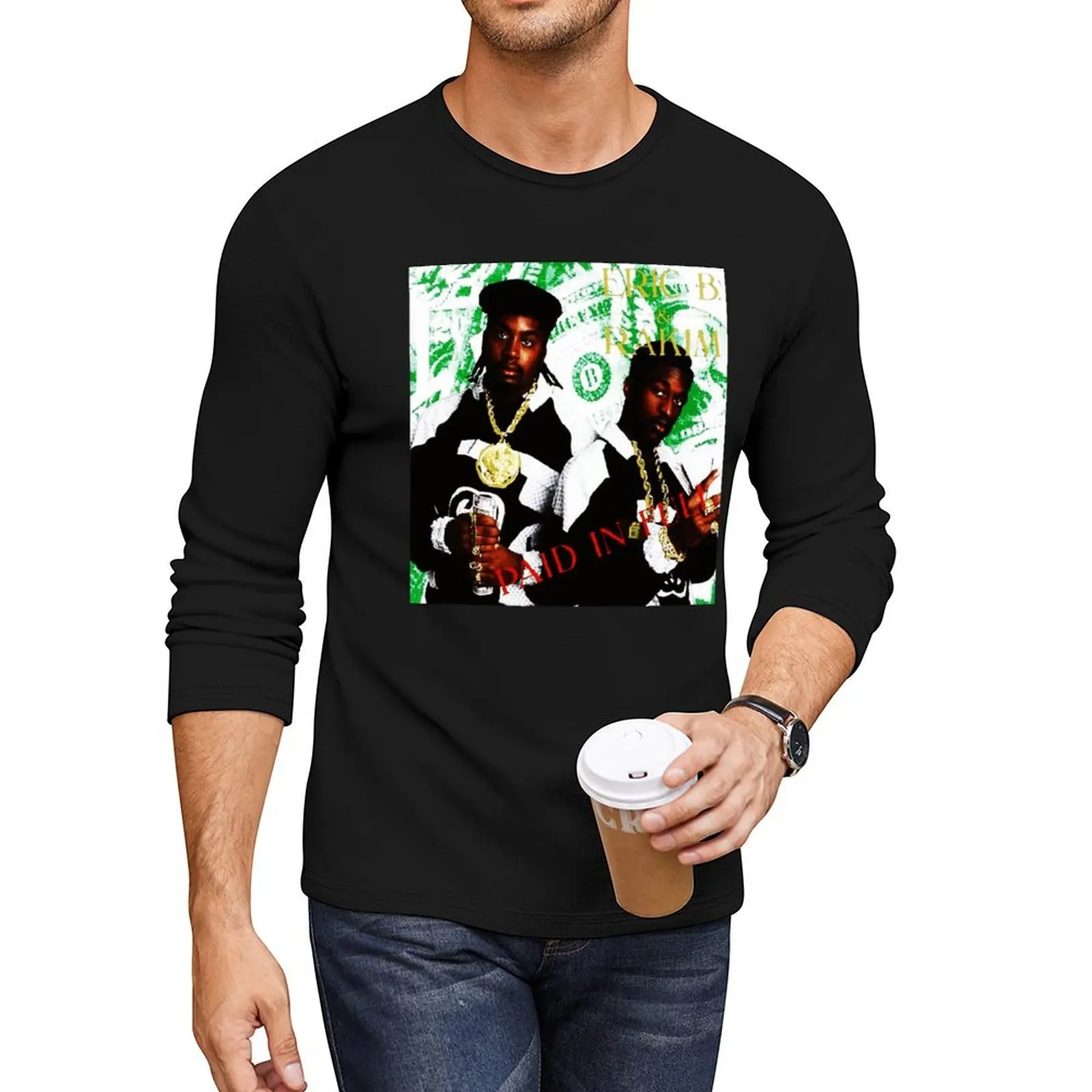 

Eric B & Rakim Paid In Full Long T-Shirt, новое издание, мужские футболки с чемпионами