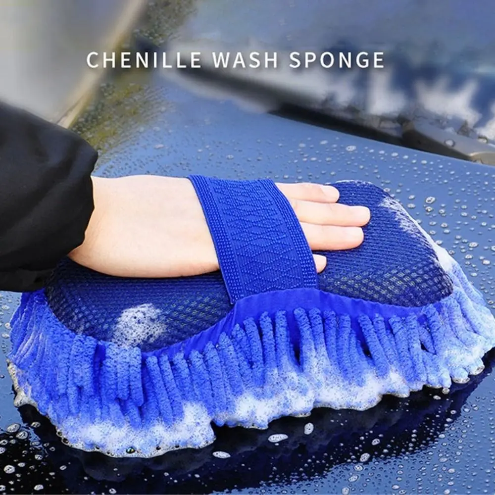 New Car Wash Car Wash Sponge Sponge Microfiber Chenille Care Washing Brush Pad Car Cleaner Styling Accessories