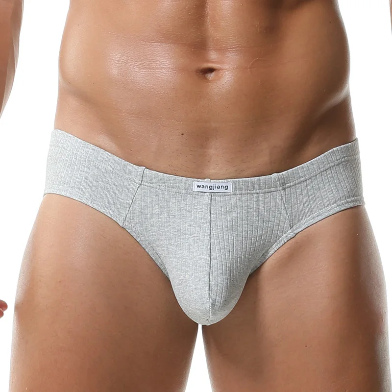 3PCS/LOT Cotton Mens Briefs Men Underwear Panties 3XL Men's Breathable Panties Stretch Solid Comfortable Shorts image 2