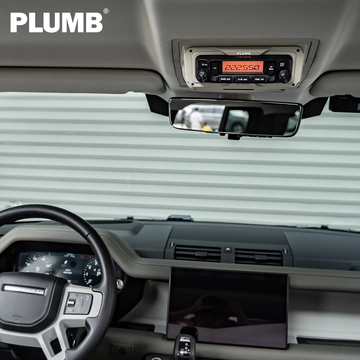 PLUMB Radio Transceiver Mount - Compatible with ICOM2730/YAESU (7900/8900/6000R) - For Land Rover Defender 90/110/130