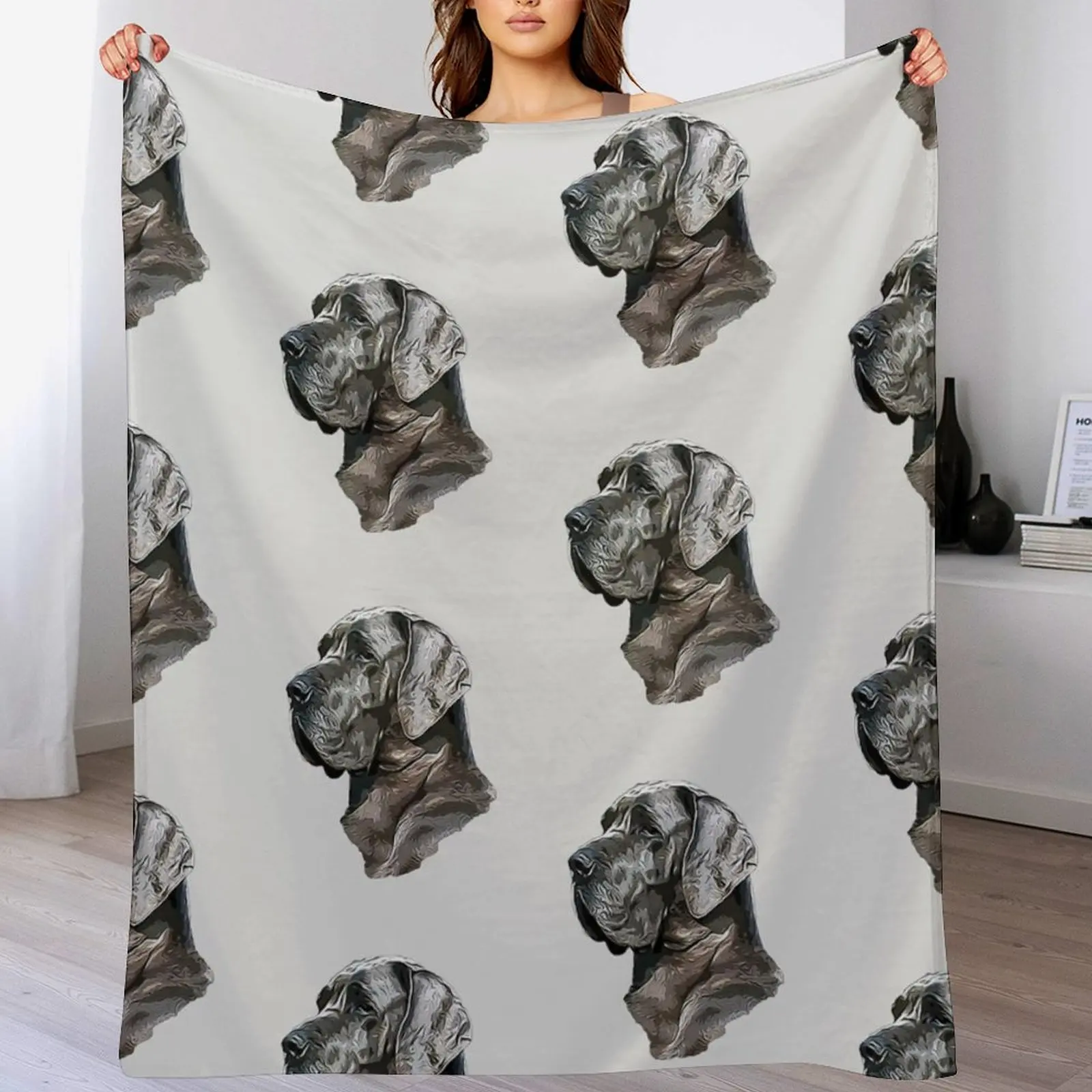 

Great Dane Blue Beauty Throw Blanket cosplay anime Plaid Decorative Beds Sofas Blankets
