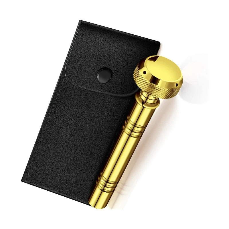 Pocket Holy Water Sprinkler With Leather Case, Religious Pocket Aspergillum Tool For Ceremonies Gift for Clergy Member