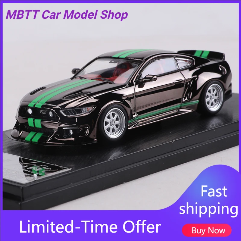 

New 1:64 Ford Mustang GT Widebody Alloy simulation car model toy collection display piece Car Model Collection