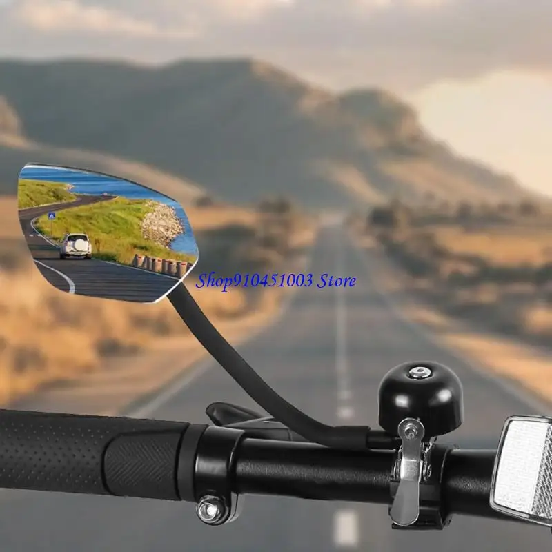 

77HC Bike Mirror Bells with 360 Regulable Aluminum Tube and Quickly Release Installation for Electric Bike Scooters
